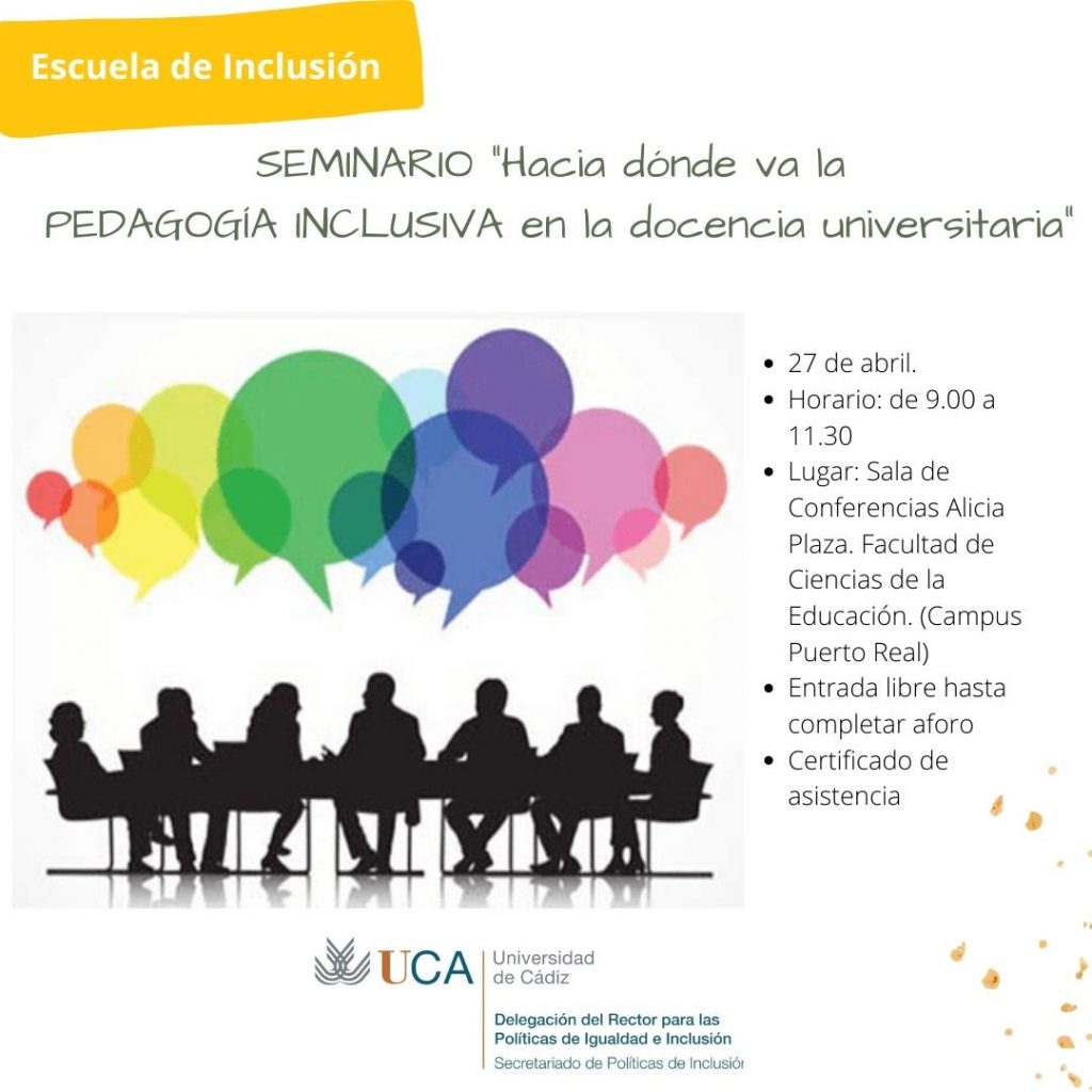 IMG Seminario “Hacia dónde va la pedagogía inclusiva en la docencia universitaria”
