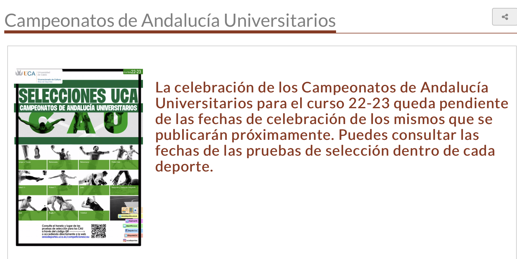 Campeonatos de Andalucía Universitarios (CAU) 2023: Natación Adaptada