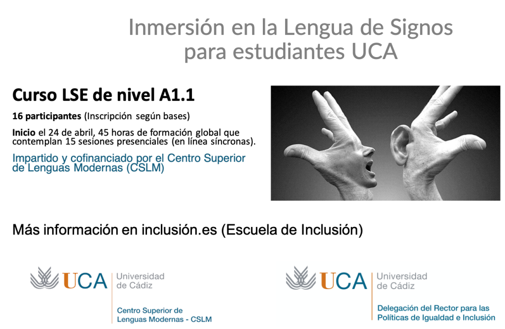 IMG III Curso de inmersión en la Lengua de Signos para estudiantes UCA