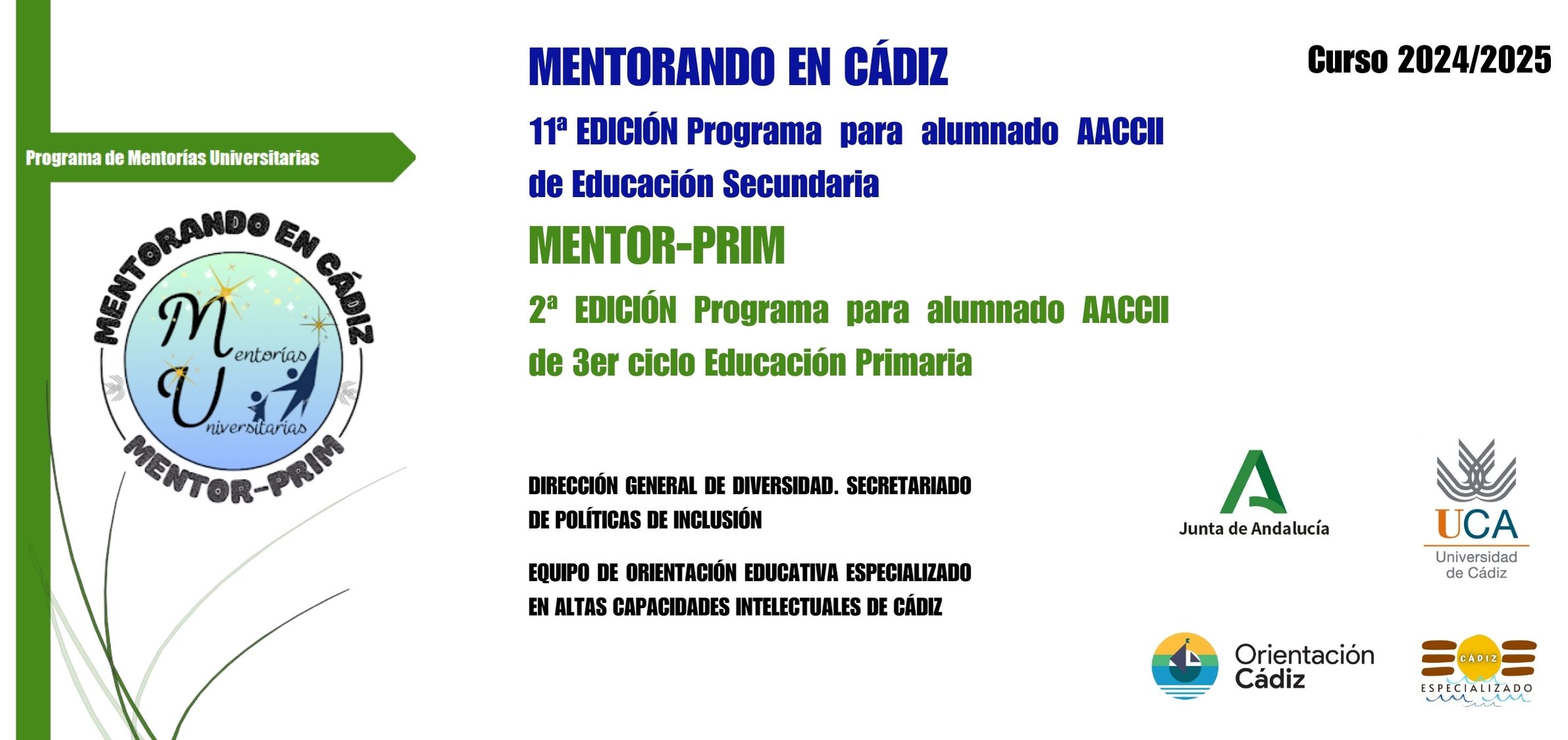 Mentorías para estudiantes con altas capacidades: ¡presenta tus propuestas!